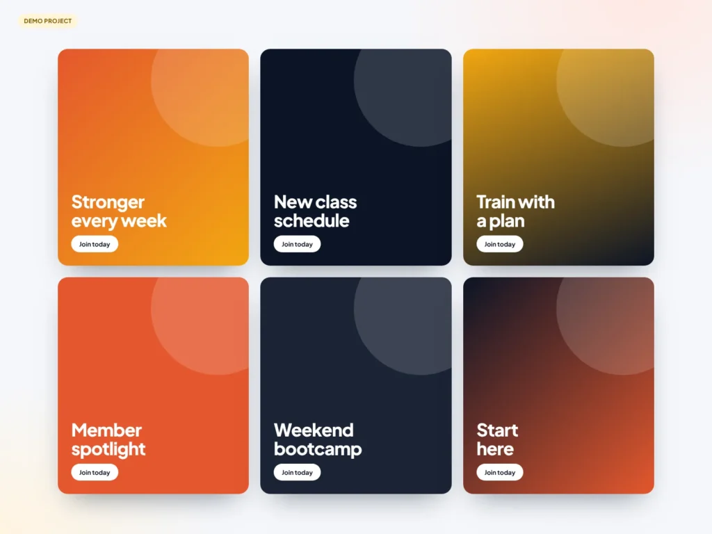 Fieldstone Fitness — demonstration project mockup